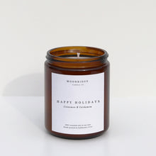 Load image into Gallery viewer, Happy Holidays Cinnamon &amp; Cardamom Candle
